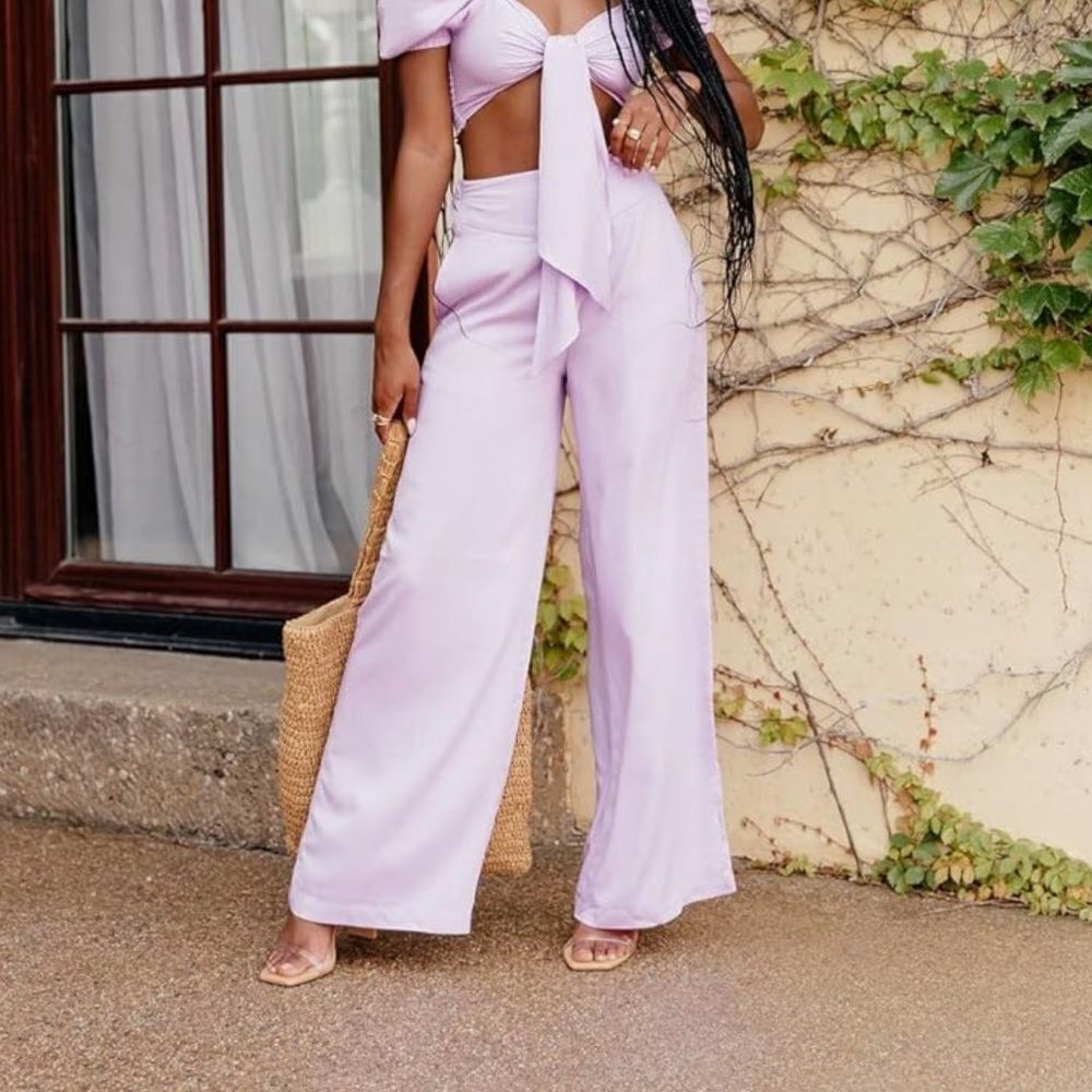The Drop Women's Lavendula Pull On Wide Leg Pant by @ayeciara. Size Small. NWT!